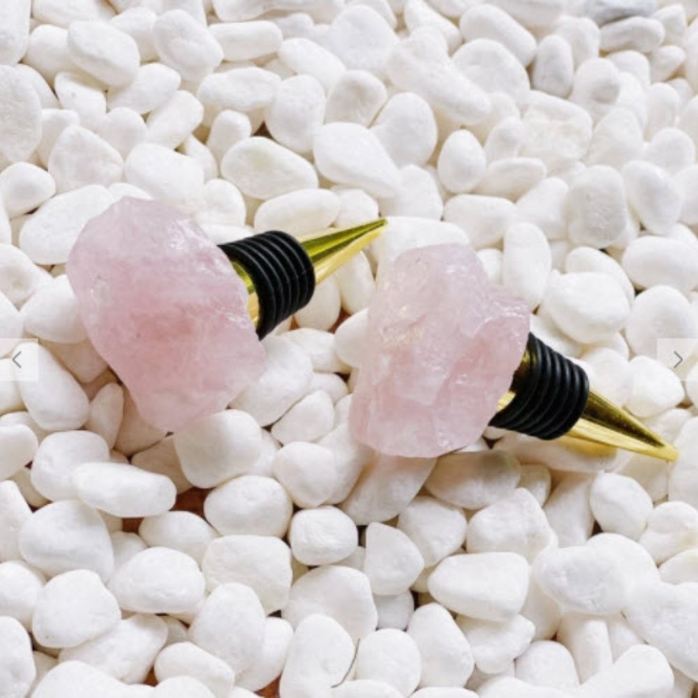 Rose Quartz Wine Bottle Stopper